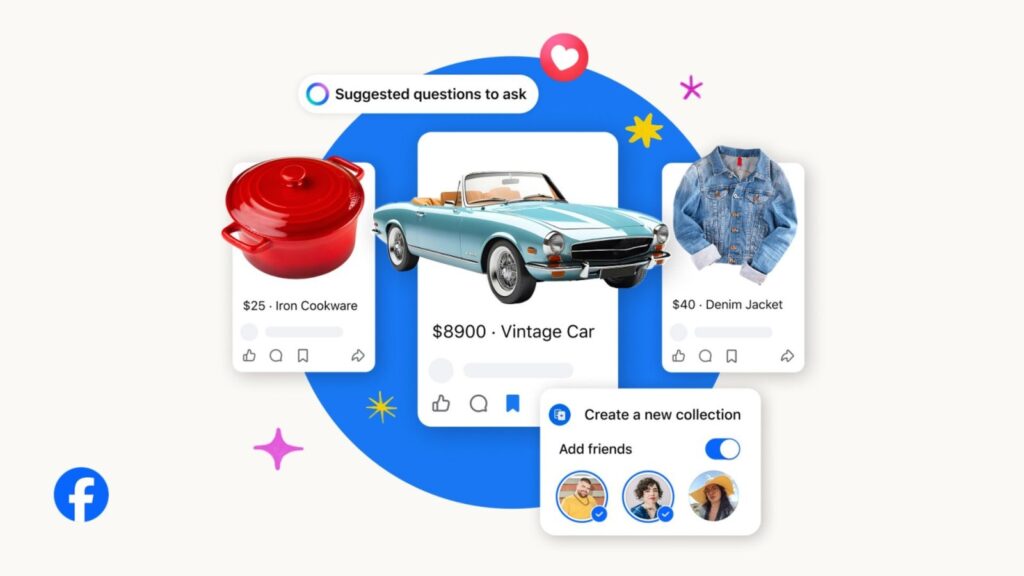 Le Marketplace de Facebook se réinvente avec l'IA pour devenir plus collaboratif !