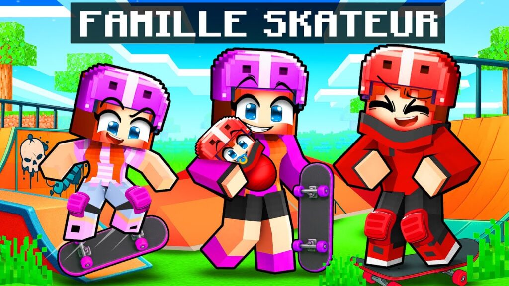 Construisez Une Famille de Skateurs Épiques dans Minecraft !