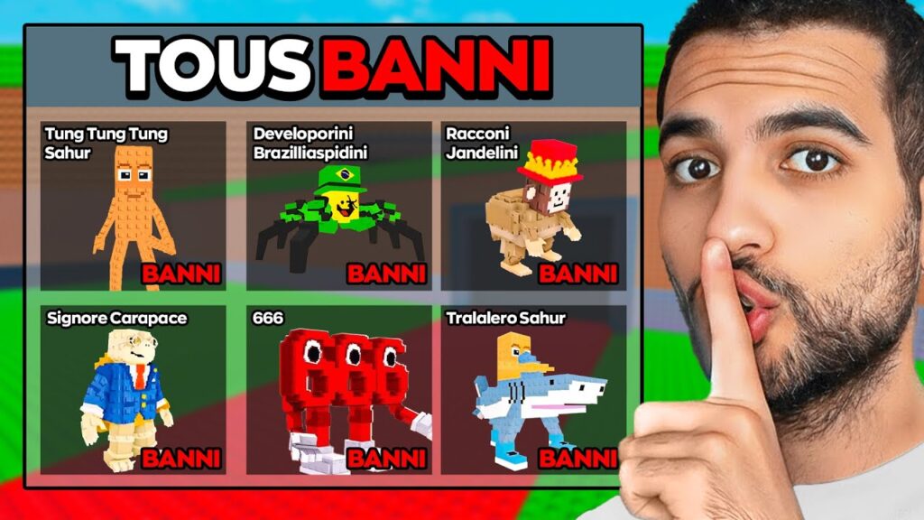Découvrez COMMENT J'ai DÉTONÉ tous les BRAINROTS BANNIS de Steal a Brainrot!
