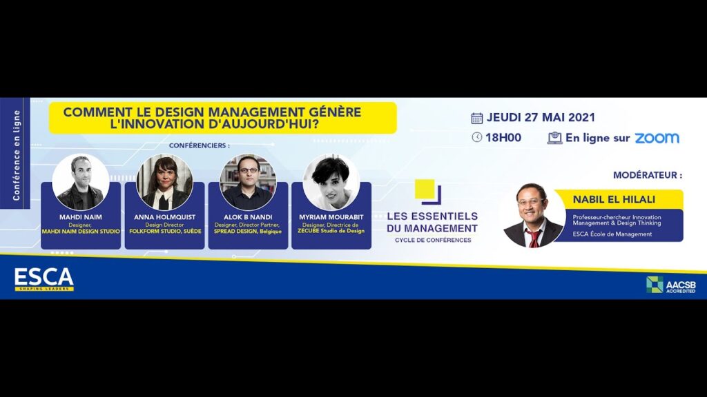 Découvrez Comment le Design Management Propulse l'Innovation d'Aujourd'hui en E-Conférence!