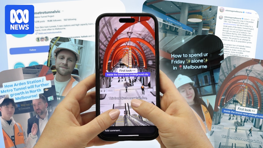 Des influenceurs des réseaux sociaux en vedette pour le lancement du métro de Melbourne !