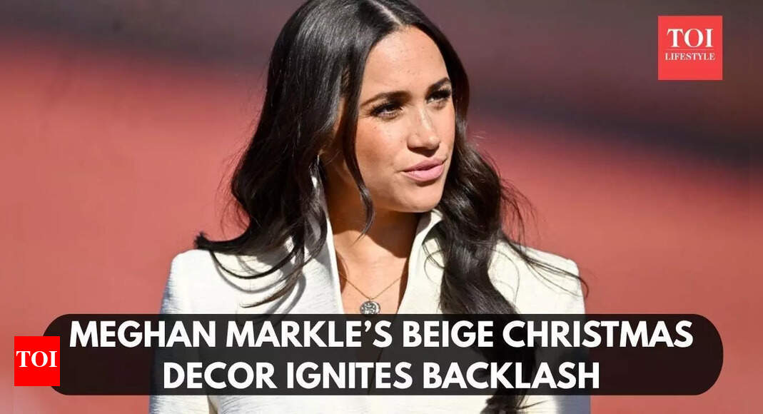 La décoration de Noël beige de Meghan Markle suscite une vive controverse sur les réseaux sociaux, jugée « prétentieuse » par les internautes !