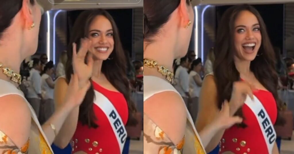 Le geste controversé de Fátima Bosh, Miss Mexico, lors de Miss Univers 2025 avec Karla Bacigalupo !