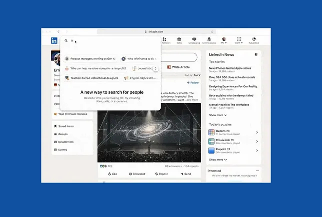 LinkedIn Lance une Recherche Conversationnelle Boostée par l’IA !