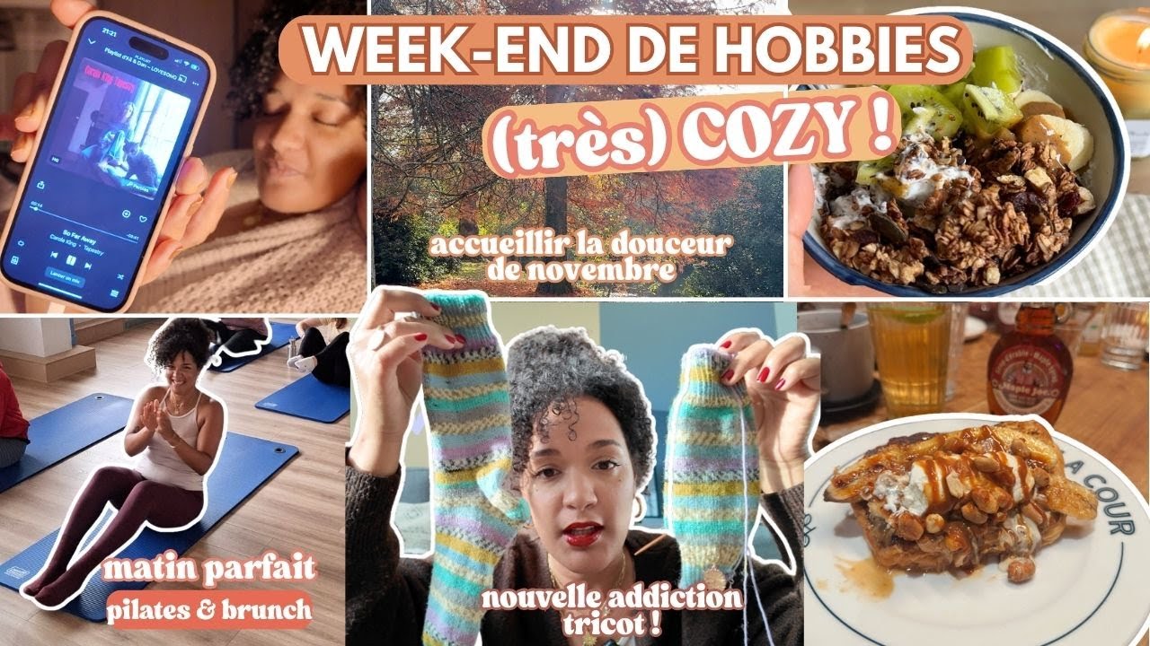 🌟 Week-end Cocooning : Ralentir avec Style ! 🧶 Tricot, Pilates & Brunch Gourmand 🥞✨