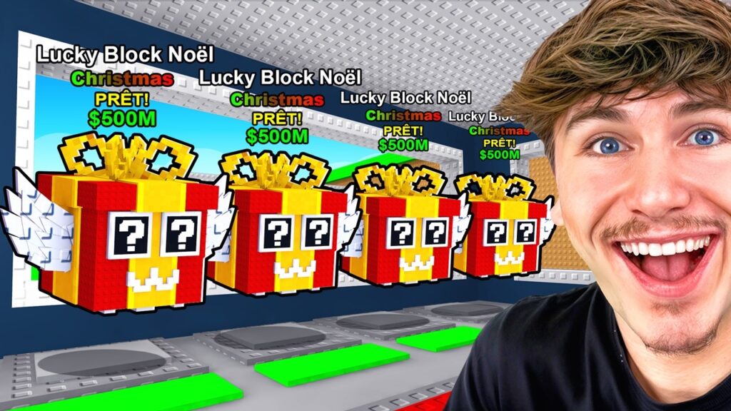 « 100 LUCKY BLOCK DE NOËL : Une Odyssée INCROYABLE sur VOL UN BRAINROT ! »