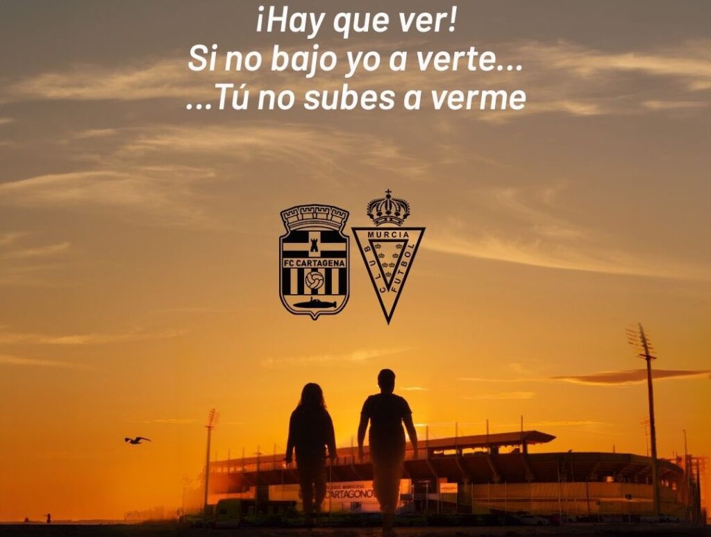 La bataille des affiches du pique Cartagena-Murcia envahit les réseaux sociaux !