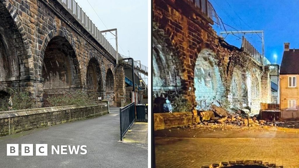 Trains annulés à cause d'une image de faux effondrement de pont !