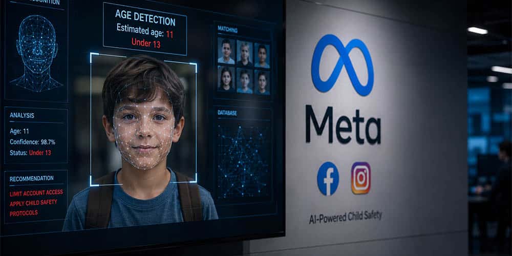 Meta utilise l’IA d’analyse faciale pour repérer les mineurs sur les réseaux sociaux !