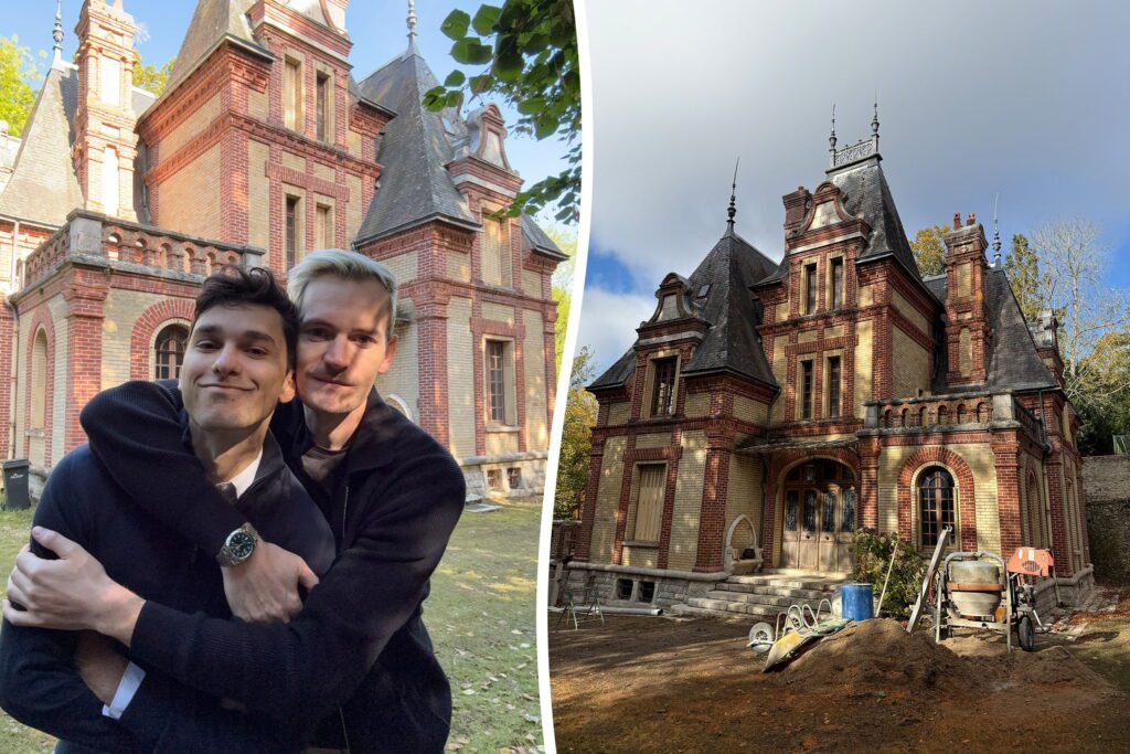 Un couple transforme un château français de 285k £ grâce à des tutos YouTube